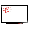 The Board Dudes Magnetic Dry-Erase Boards - 36" (3 ft) Width x 24" (2 ft) Height - White Surface - Black Aluminum Frame - Rectangle - 1 Each 1 thumbnail image