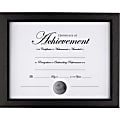 DAX 8-1/2x11 Document Woodgrain Frame - 15.50" x 12.50" Frame Size - Holds 8.50" x 11" Insert - Rectangle - Vertical, Horizontal - 1 Each - Black 1 thumbnail image