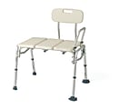Guardian Push-Button Transfer Bench With Back, Tan 1 thumbnail image
