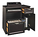 Realspace® Magellan 30”H x 29-7/16”W x 21”D Tech Station Printer Stand, Espresso