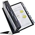 VARIO Table 10 Display Panel System - Table - Support A4 8.50" x 11" Media - Sturdy, Rugged, Anti-glare, Non Expandable - Black - 1 Each 1 thumbnail image