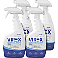 Diversey All-Purpose Virex Disinfectant Cleaner - Ready-To-Use Spray - 32 fl oz (1 quart) - Citrus ScentSpray Bottle - 4 / Carton - Clear