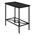 Monarch Specialties Heidi Accent Table, 22"H x 23-3/4"W x 11-3/4"D, Cappuccino/Black 1 thumbnail image