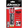 Dorcy Ultra HD Series Twist Flashlight - 360 lm Lumen - 3 x AAA - Battery - Impact Resistant - Black, Red - 1 Each 1 thumbnail image