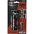 Dorcy Ultra HD Series COB Swivel Flashlight - LED - 320 lm Lumen - 3 x AAA - Battery - Metal - Impact Resistant - Black, Red - 1 Each