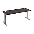 Move 40 Series by Bush Business Furniture Electric Height-Adjustable Standing Desk, 72" x 30", Storm Gray/Cool Gray Metallic, Standard Delivery 1 thumbnail image