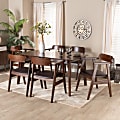 Baxton Studio Cleo 7-Piece Dining Set, 29-15/16”H x 59-1/8”W x 35-7/16”D, Espresso/Dark Brown 1 thumbnail image