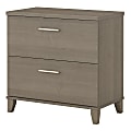 Bush Business Furniture Somerset 29-9/16"W Lateral 2-Drawer File Cabinet, Ash Gray, Standard Delivery
