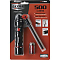 Dorcy Ultra HD Series Foldable Flashlight - LED - 500 lm Lumen - 3 x AAA - Battery - Impact Resistant, Water Resistant - Black, Red Dorcy Ultra HD Series Foldable Flashlight - LED - 500 lm Lumen - 3 x AAA - Battery - Impact Resistant, Water Resistant - Black, Red