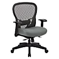 Office Star™ Space Seating 529 Series Deluxe Ergonomic Mesh Mid-Back Chair, Gray