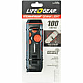 Life+Gear 120-Lumen Rechargeable Stormproof USB Crank Flashlight And Radio, 6-1/4” x 2”, Black/Red 1 thumbnail image
