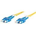 StarTech.com 2m Fiber Optic Cable - Single-Mode Duplex 9/125 - LSZH - SC/SC - OS1 - SC to SC Fiber Patch Cable  - 2m SC Fiber Optic Cable - 2 m SC to SC Fiber Patch Cable - 2 meter SC Fiber Cable