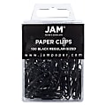 JAM Paper® Paper Clips, Pack Of 100, Black