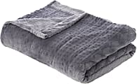 Pure Enrichment PureRelief Radiance Deluxe Heated Blanket, 62" x 84", Charcoal Gray 1 thumbnail image