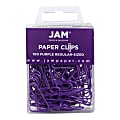 JAM Paper® Paper Clips, Pack Of 100, Purple