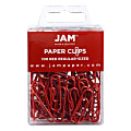 JAM Paper® Paper Clips, Pack Of 100, Red