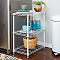 Honey Can Do 3-Tier Heavy-Duty Adjustable Shelving Unit, 30”H x 14”W x 24”D, White 1 thumbnail image