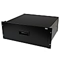 StarTech.com 4U Black Steel Storage Drawer For 19" Racks And Cabinets, Black 1 thumbnail image