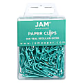 JAM Paper® Paper Clips, Pack Of 100, Teal