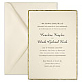 Custom Premium Wedding & Event Invitations With Envelopes, 5-1/2" x 7-3/4", Deckled In Gold, Box Of 25 Invitations 1 thumbnail image