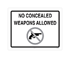 ComplyRight™ Federal Specialty Posters, No Concealed Weapons Allowed, English, 8 1/2" x 11" 1 thumbnail image