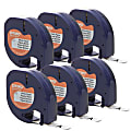 DYMO® LetraTag Labelmaker Paper Labels, 1/2" x 13', White, Pack Of 6 Rolls 1 thumbnail image