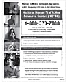 ComplyRight™ State Specialty Poster, Human Trafficking, English, Alabama, 8-1/2" x 11"