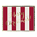 Graphique Holiday Boxed Cards, 5" x 7", Merry Christmas Stripes, Box Of 15 Cards