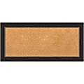 Amanti Art Rectangular Non-Magnetic Cork Bulletin Board, Natural, 34” x 16”, Accent Bronze Narrow Frame 1 thumbnail image