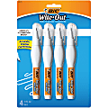 BIC Wite-Out Shake 'N Squeeze Correction Pen, 8 ml, Pack Of 4