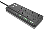 APC® Smart 6-Outlet 4-USB Surge Protector, 6' Cord, Black, PH6U4X32 1 thumbnail image