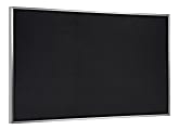 Ghent Recycled Rubber Bulletin Board, 36" x 46 1/2", Aluminum Frame With Black Finish