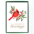 Graphique Holiday Boxed Cards, 5" x 7", Seasons Greetings Cardinal, Box Of 15 Cards