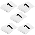 Alpine Double-Sided Table Numbers, 1-50, 3-3/4" x 4", Black/White, Pack Of 250 Numbers