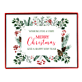 Graphique Holiday Boxed Cards, 5" x 7", Merry Christmas Greens, Pack Of 15 Cards 1 thumbnail image