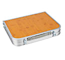 Mind Reader Folding Lap Tray, 23-5/8"L x 15-3/4"W, Brown 1 thumbnail image