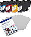 Brother Genuine Sublimation Ink Cartridge Color 4-Pack, Black, Cyan, Magenta & Yellow, and Sublimation Paper, 100 Sheets 1 thumbnail image