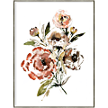 Amanti Art Bouquet Muted by Sara Berrenson Wood Framed Wall Art Print, 41”H x 31”W, White
