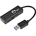 SIIG SuperSpeed USB 3.0 Flash Memory Card Reader - SD, SDHC, SDXC, miniSD, microSD, TransFlash, MultiMediaCard (MMC), Reduced Size MultiMediaCard (MMC), MMCmobile, MMCplus, Micro Size MultiMediaCard (MMC), ... - USB 3.0External - 1 Pack 1 thumbnail image