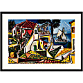 Amanti Art Paysage Mediterraneen by Pablo Picasso Wood Framed Wall Art Print, 33”W x 24”H, Black