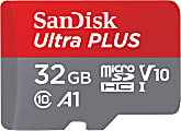 SanDisk® Ultra PLUS microSD™ Card, Pack of 2, 32GB 1 thumbnail image