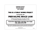 ComplyRight™ State Specialty Poster, Prevailing Wage Law, English, Connecticut, 8-1/2" x 11"