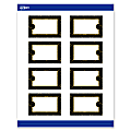 Avery® Printable Tags With Sure Feed® Technology, 2" x 3", Matte White With Black Border with Gold Pattern, Pack Of 80 1 thumbnail image