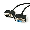 StarTech.com 15 ft Low Profile High Res Monitor VGA Extension Cable M/F - VGA extension cable - HD-15 (VGA) (F) to HD-15 (VGA) (M) - 15 ft - molded - black - for P/N: DP2VGAMM6, DP2VGAMM6B, HD2VGAMM6, MXT101MM, VGABNCMF1 1 thumbnail image