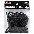 JAM Paper® Rubber Bands, Size 33, Black, Bag Of 100 Rubber Bands