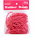 JAM Paper® Rubber Bands, Size 33, Pink, Bag Of 100 Rubber Bands