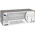 Amscan Boxed Plastic Table Roll, Frosty White, 54” x 126’ 1 thumbnail image