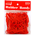 JAM Paper® Rubber Bands, Size 33, Red, Bag Of 100 Rubber Bands