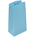 JAM Paper® Kraft Lunch Bags, 11"H x 6"W x 3-3/4"D, Baby Blue, Box Of 500 Bags