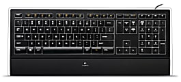 Logitech® K740 Illuminated Keyboard, Black